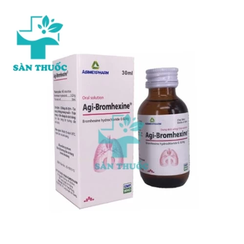 Agi-bromhexine 30ml -Thuốc trị nhiễm khuẩn đường hô hấp của Agimexpharm 